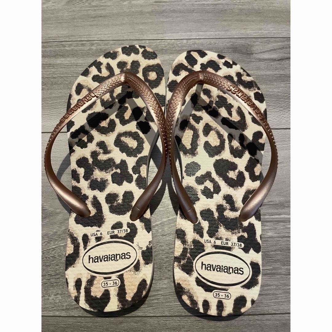 havaianas(ハワイアナス)のハワイアナス 35-36 23~23.5cm レオパード レディースの靴/シューズ(ビーチサンダル)の商品写真