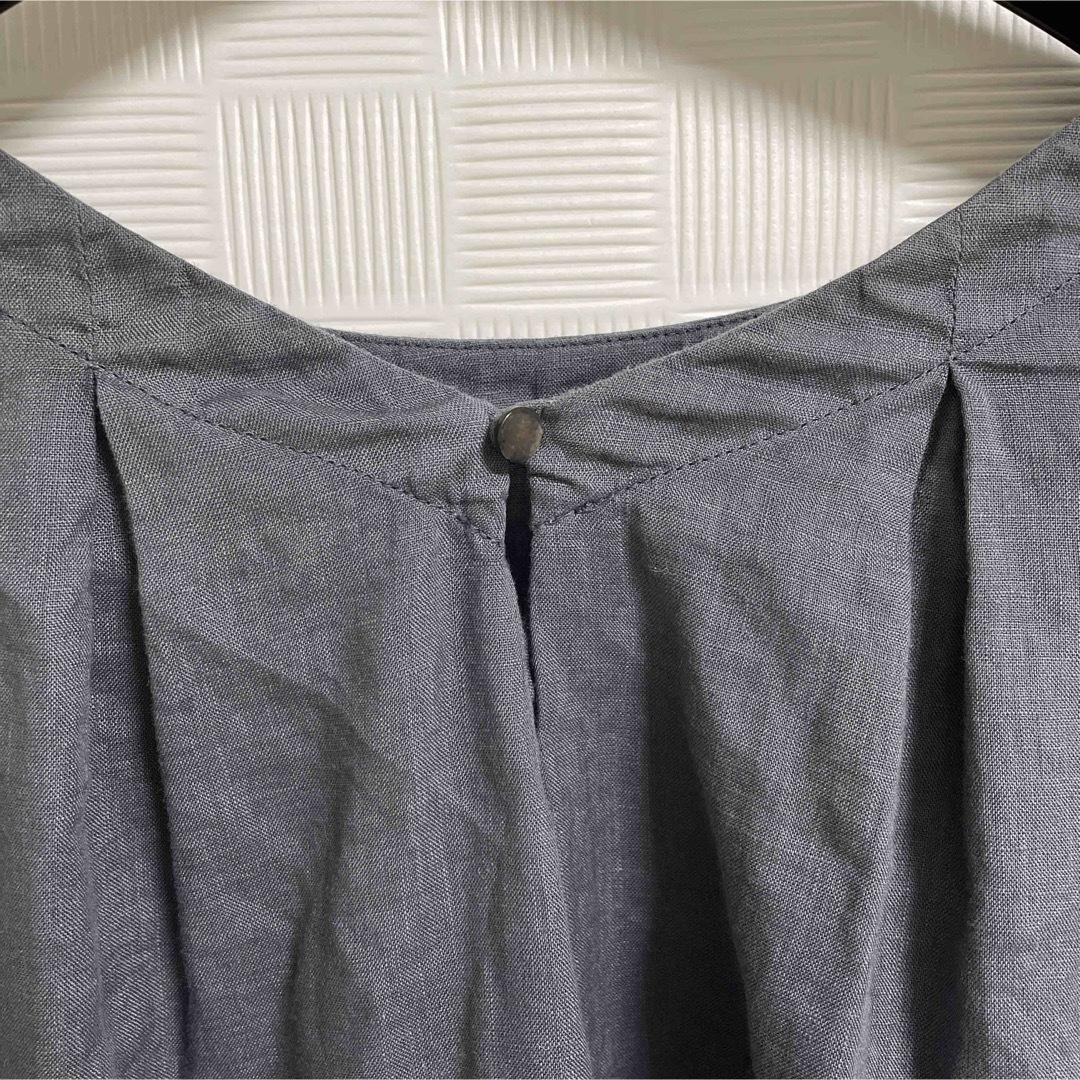 FRAMeWORK(フレームワーク)のフレンチリネンブラウス　グレー レディースのトップス(シャツ/ブラウス(半袖/袖なし))の商品写真