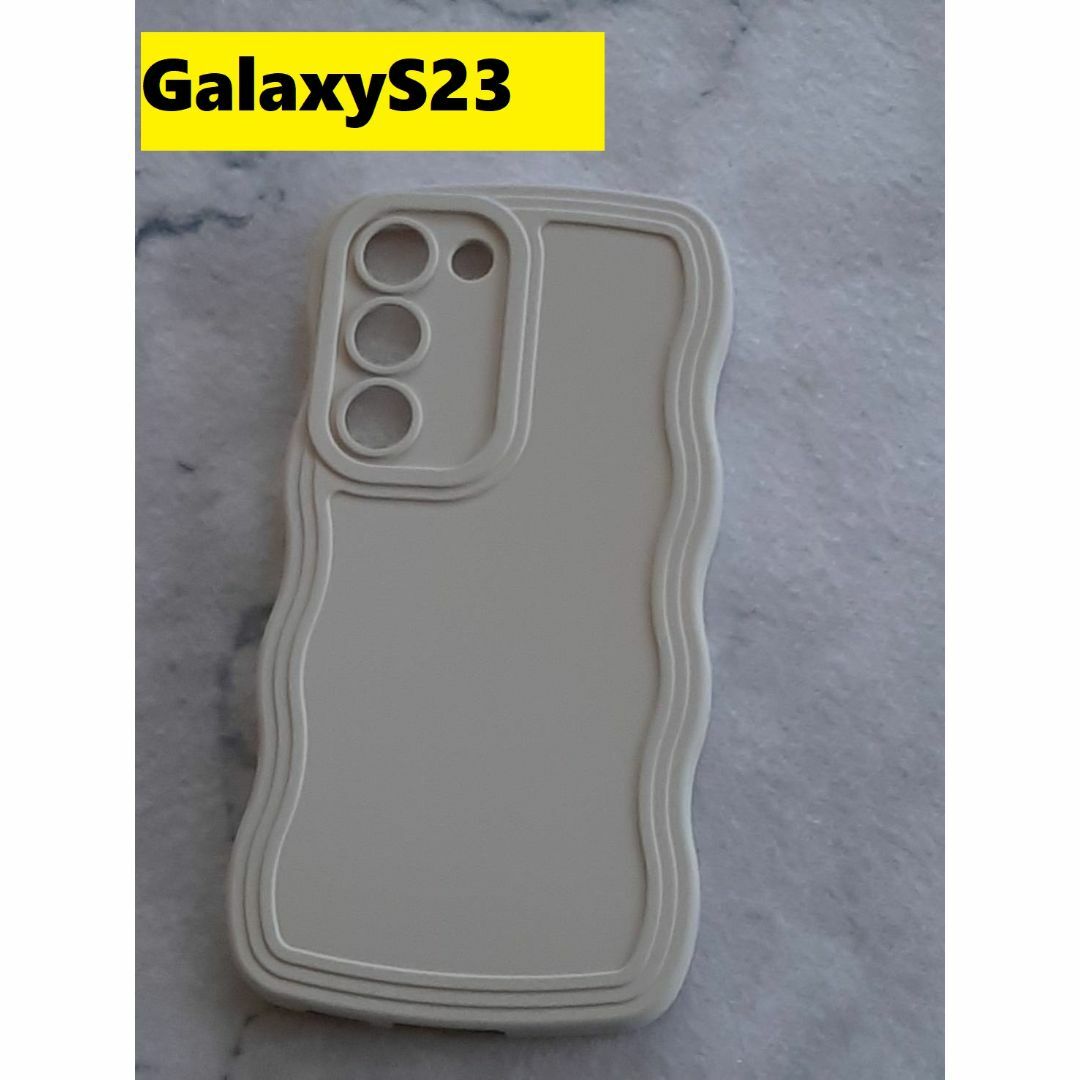 Galaxy(ギャラクシー)のGalaxyS23 ウェーブエッジ なみなみ　可愛いケース Galaxyケース スマホ/家電/カメラのスマホアクセサリー(Androidケース)の商品写真