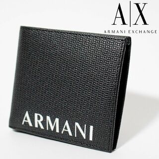 新品 アルマーニ ARMANI 2つ折り財布 WALLET ブラック