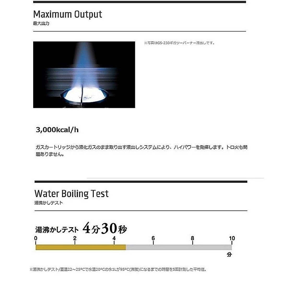 スノーピーク ギガパワーツーバーナー 液出し GS-230 3