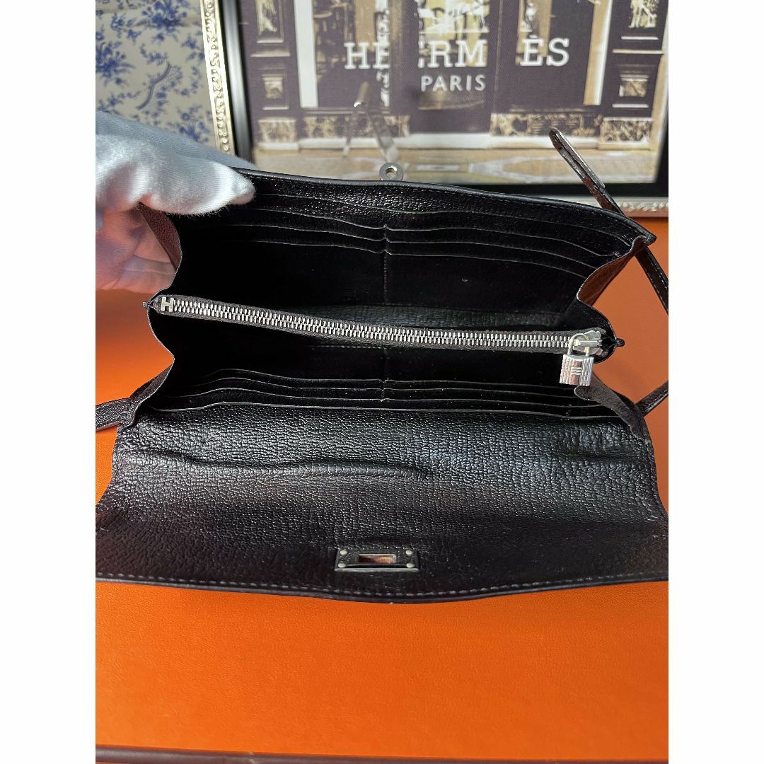 Hermes - ☆正規美品☆エルメス ケリーウォレット長財布 シェーブル ...