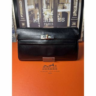 エルメス(Hermes)の☆正規美品☆エルメス　ケリーウォレット長財布　シェーブル シルバー金具♪(財布)