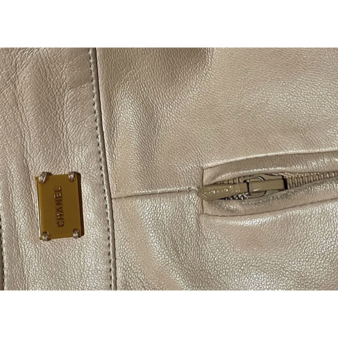 CHANEL - シャネルCHANEL01Aヴィンテージ レザースカートの通販 by