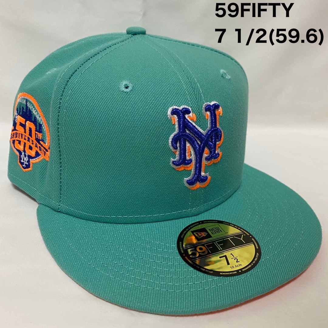 美品 HAT CLUB海外限定 newera キャップ MLB mets メッツ