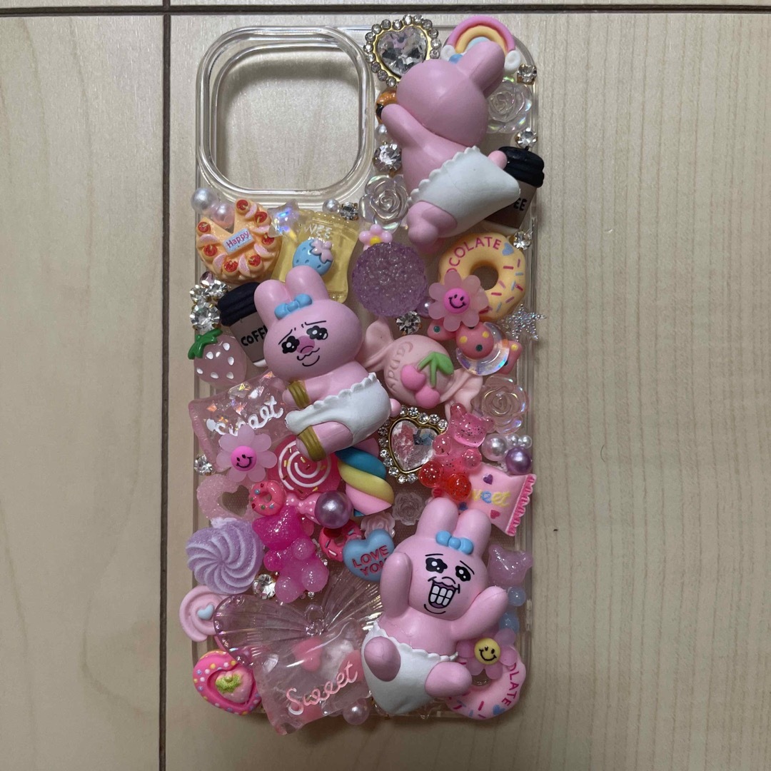おぱんちゅうさぎ デコ電 iPhone14ケース | フリマアプリ ラクマ
