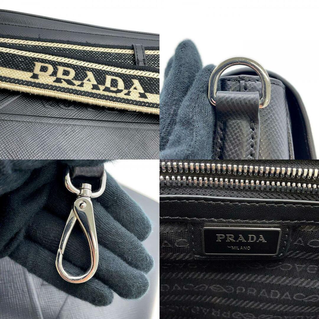 プラダ ショルダーバッグ サフィアーノ 2VD046 PRADA バッグ メンズ 黒