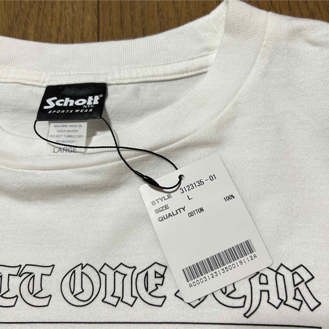 schott(ショット)のLサイズ！schott ショット古着半袖ワンスターTシャツ 白 メンズのトップス(Tシャツ/カットソー(半袖/袖なし))の商品写真
