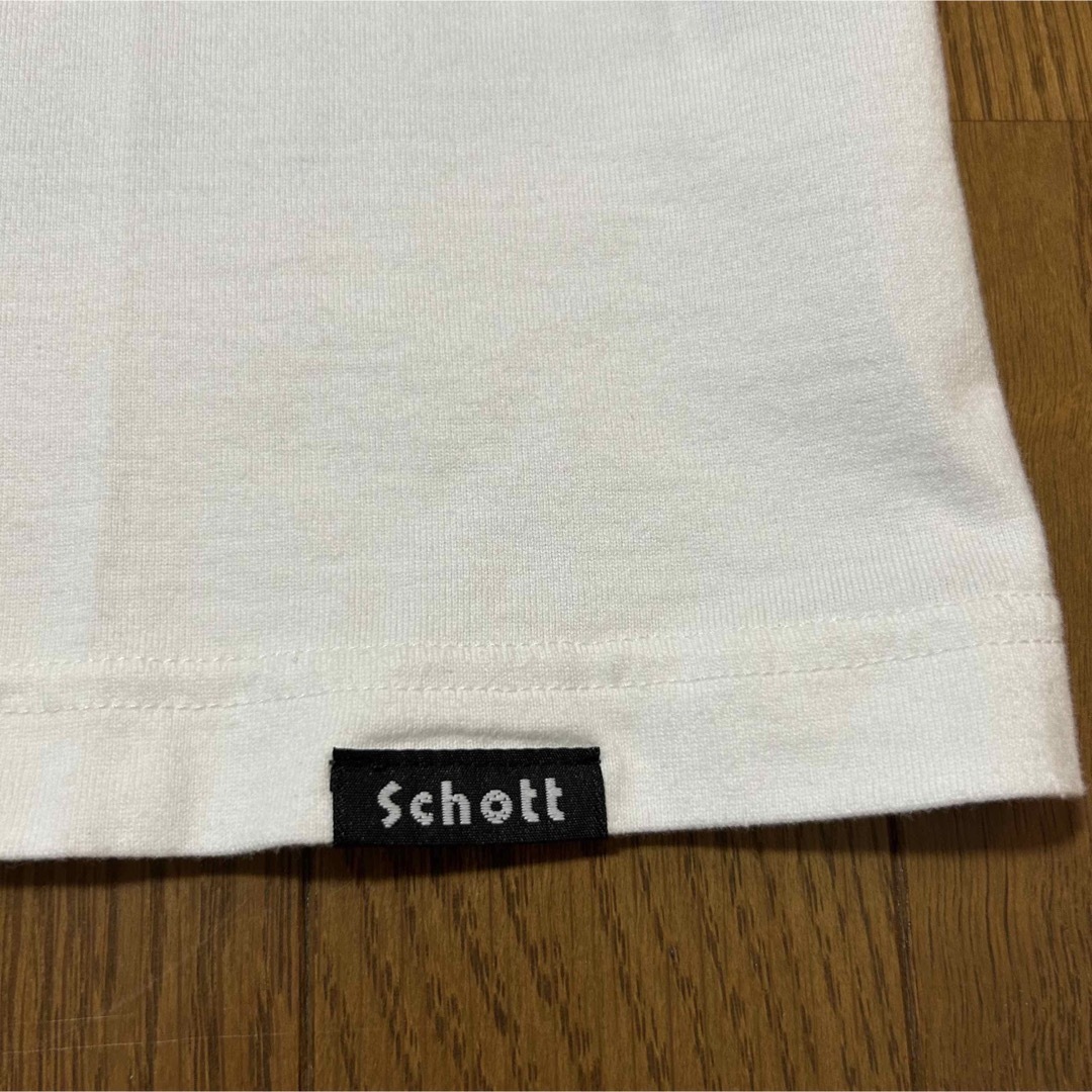 schott(ショット)のLサイズ！schott ショット古着半袖ワンスターTシャツ 白 メンズのトップス(Tシャツ/カットソー(半袖/袖なし))の商品写真