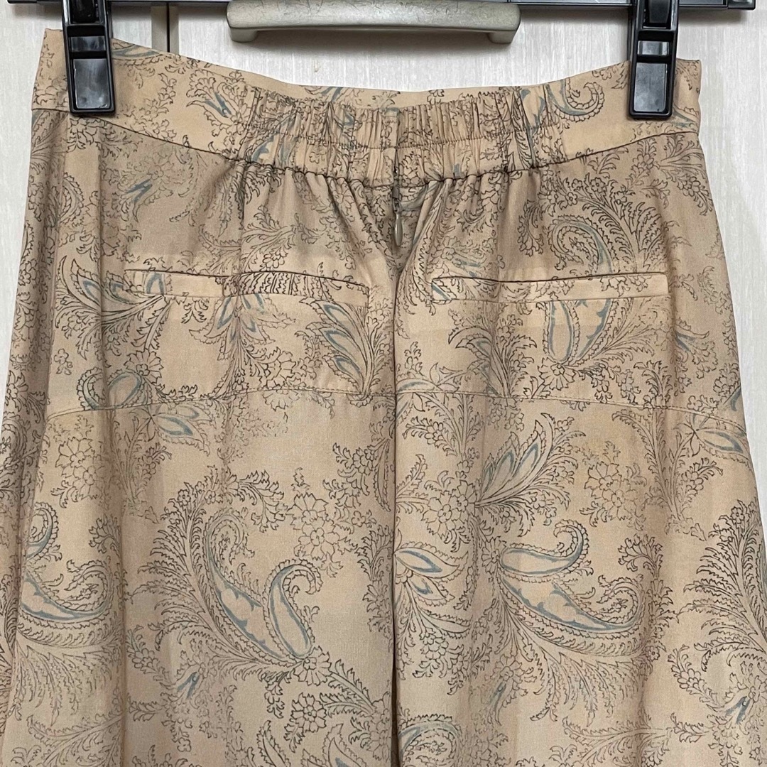 Ameri VINTAGE - 【Ameri VINTAGE】ペイズリー柄サイドプリーツ Ameri VINTAGE - 【Ameri VINTAGE】ペイズリー柄サイドプリーツ
