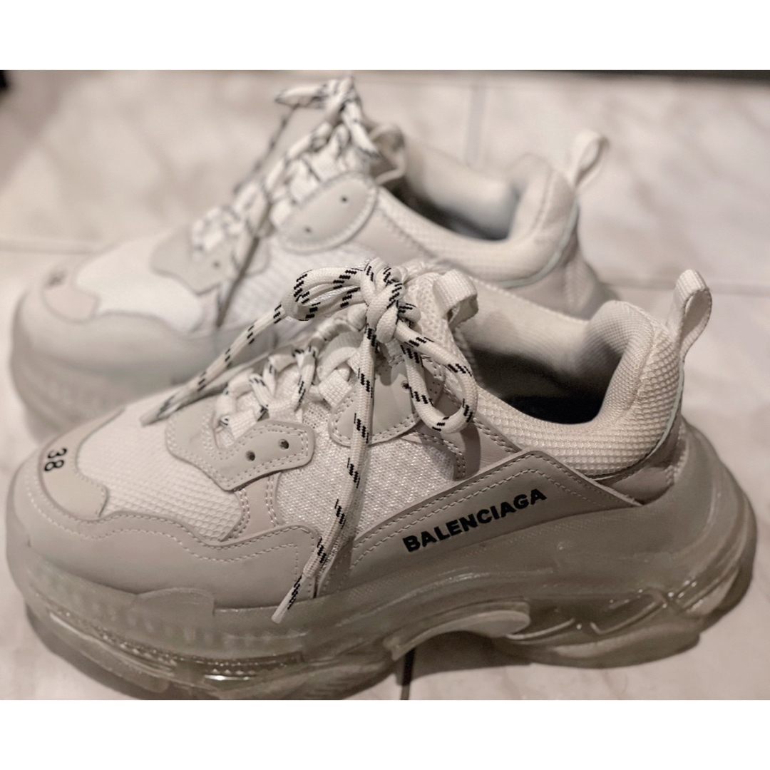 Balenciaga - 最終値下げバレンシアガ トリプルS クリアソール 38の