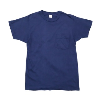 ビーブイディー(BVD)の70s ビンテージ BVD ビーブイディー ポケット Tシャツ ポケT 紺 古着(Tシャツ/カットソー(半袖/袖なし))
