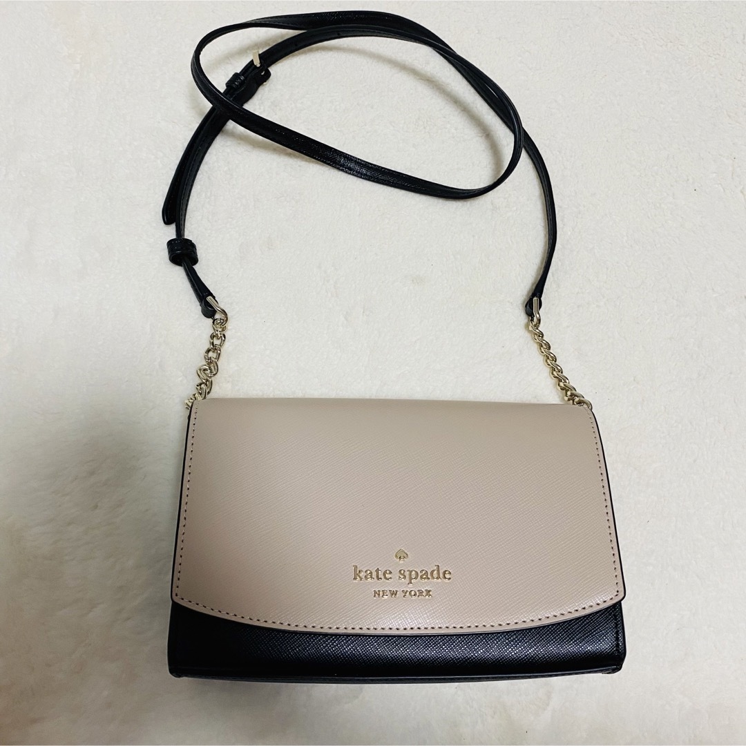 【美品】ケイトスペード ショルダーバッグ レザー チェーン クロスボディー