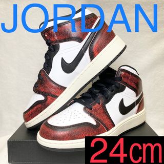 ナイキ(NIKE)の新品未使用 NIKE AIR JORDAN1 ナイキ エアジョーダン1 赤白(スニーカー)