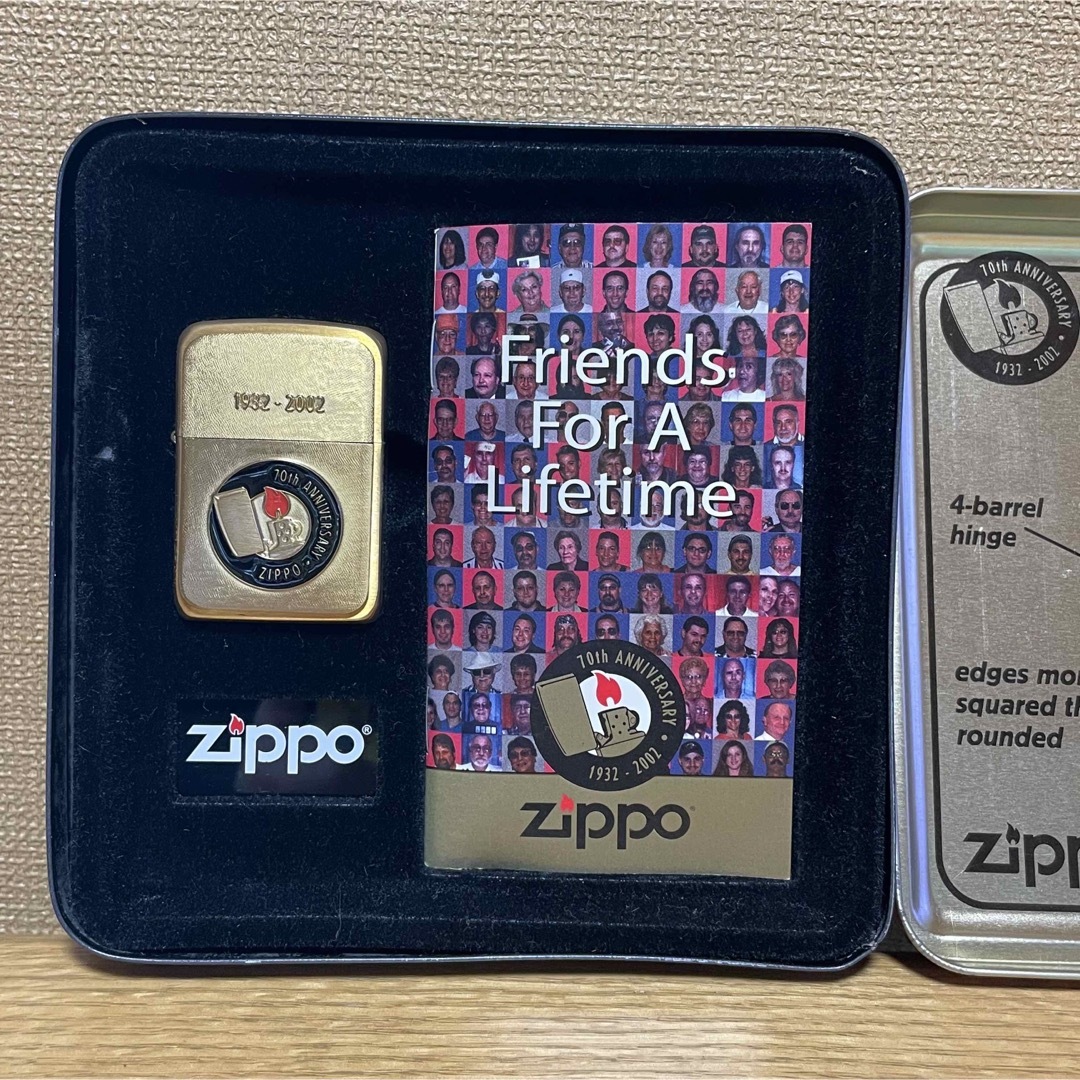 新品未使用 ZIPPO 70周年アニバーサリーモデル 1932-2002 限定