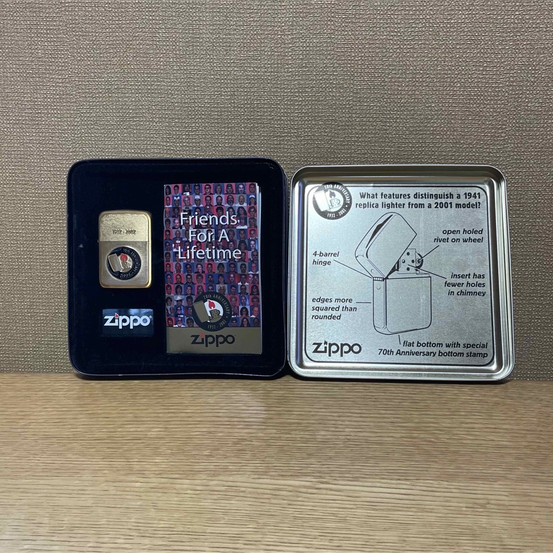 新品未使用 ZIPPO 70周年アニバーサリーモデル 1932-2002 限定 | www