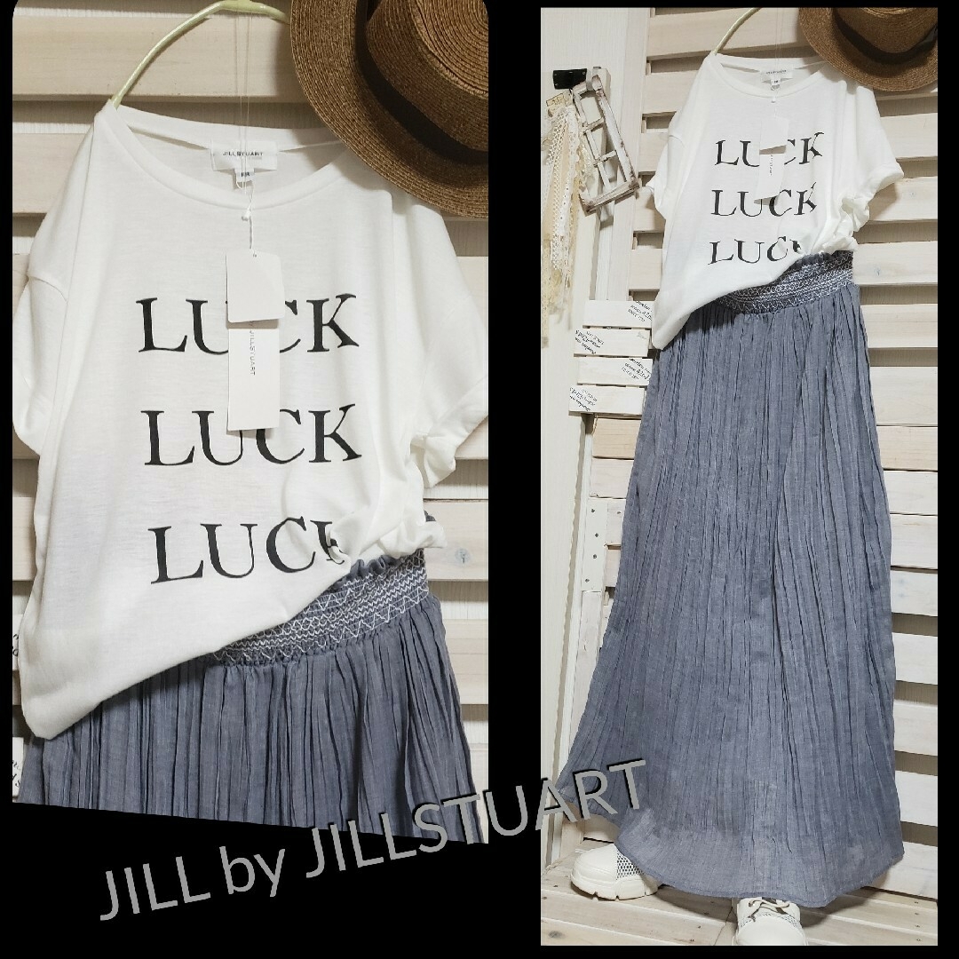 JILL by JILLSTUART(ジルバイジルスチュアート)のかな様🍋新品JILLbyJILLSTUART/ロゴプリントTシャツ他　全２点 レディースのトップス(Tシャツ(半袖/袖なし))の商品写真