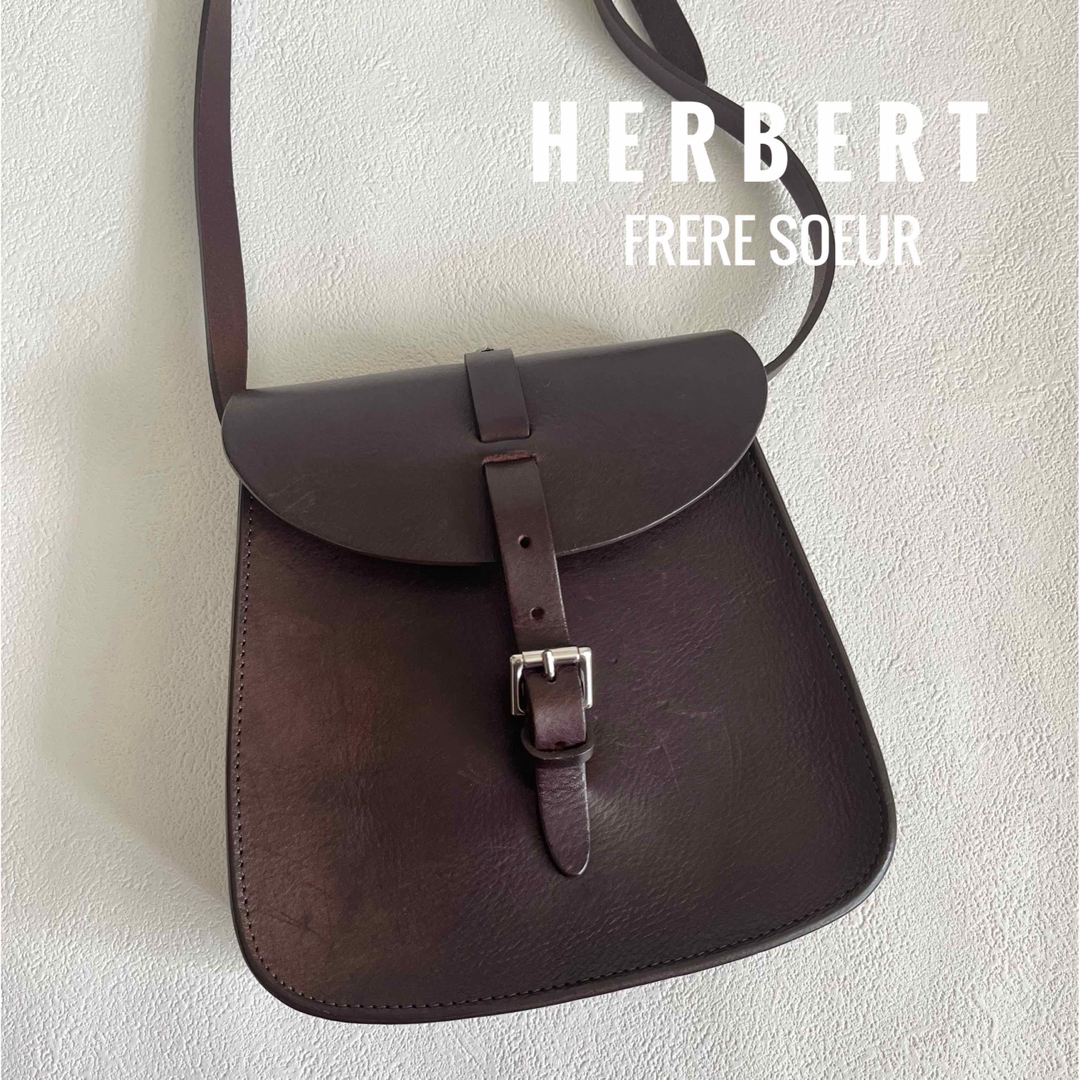 HERBERT FRERE SOEUR レザーショルダーバッグ