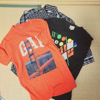 ギャップ(GAP)の【メンズ３点セット】半袖 ギャップ TK GU  Tシャツ 七分袖シャツ セット(Tシャツ/カットソー(半袖/袖なし))