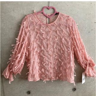 ZARA - ☆ZARA☆ザラ レア デザイン ピンク トップス?ブラウス