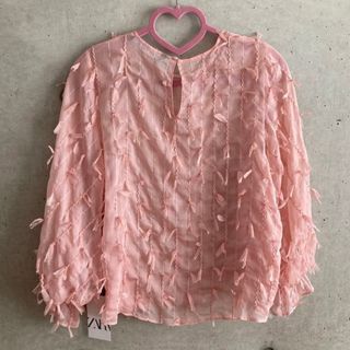 ZARA - ☆ZARA☆ザラ レア デザイン ピンク トップス?ブラウス