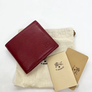 未使用品✨レザーの質感を感じる財布✨IL BISONTE　二つ折り財布　イエロー