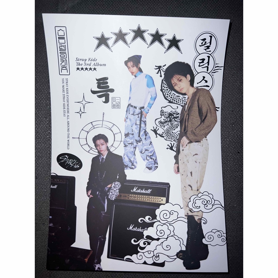 ミニポスター　ハン　アイエン　フィリックス　ヒョンジン エンタメ/ホビーのCD(K-POP/アジア)の商品写真