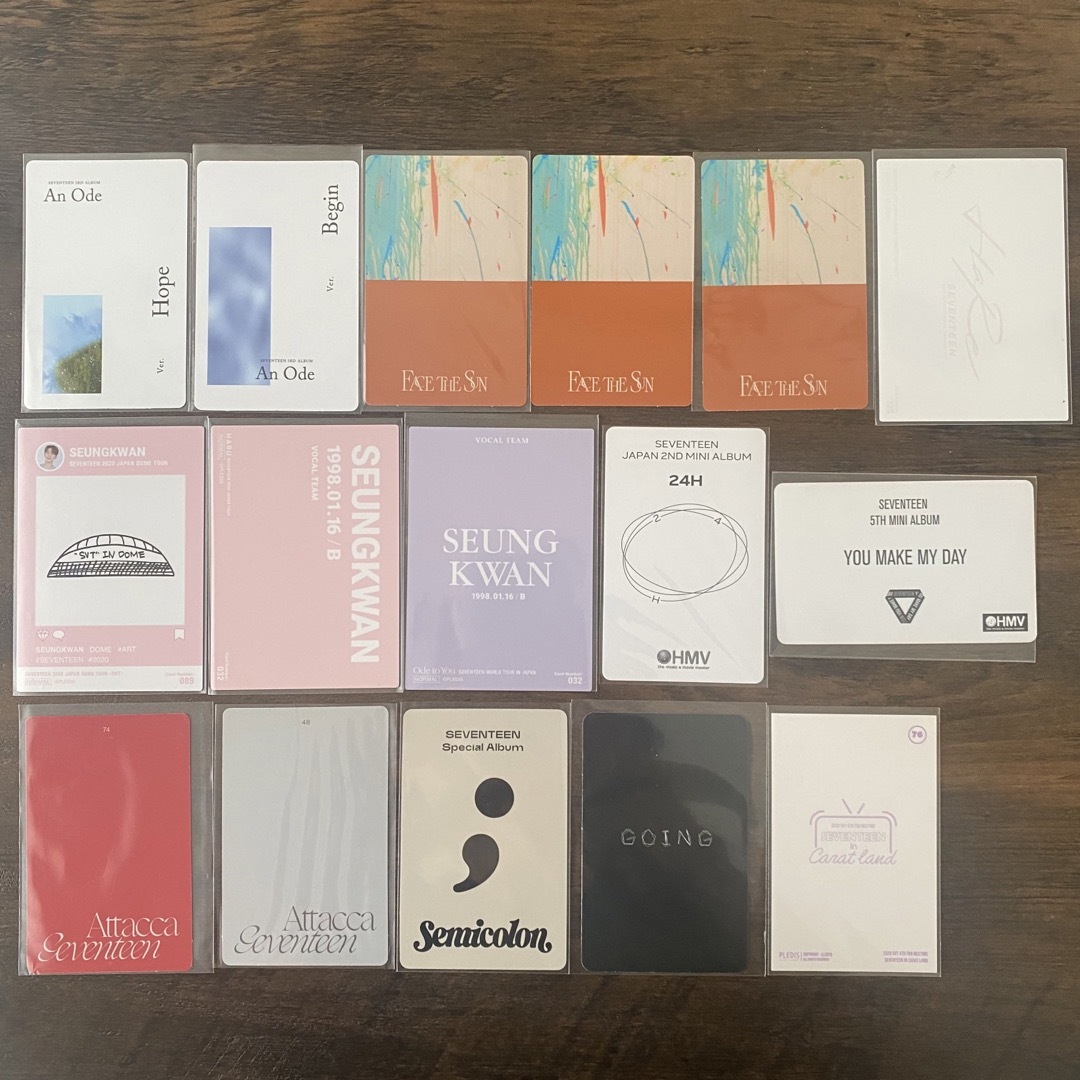 SEVENTEEN seventeen セブチ スングァン トレカ 枚セットの通販 by