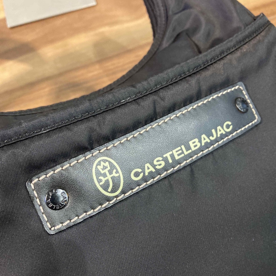 極美品】カステルバジャック ナイロン×レザー ショルダーバッグ 斜め
