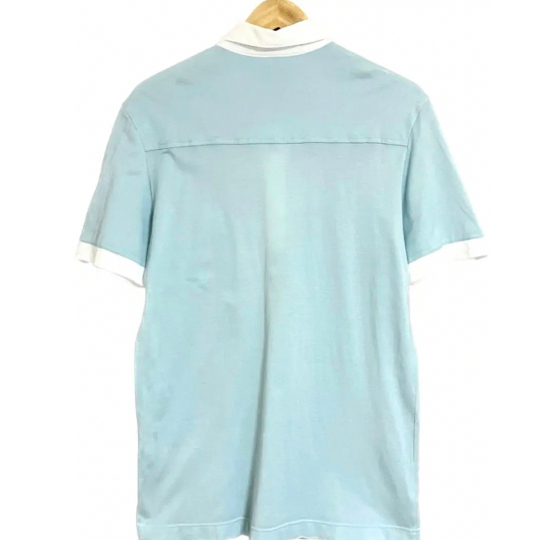 Salvatore Ferragamo(サルヴァトーレフェラガモ)のサルヴァトーレフェラガモ　半袖　ポロシャツ　ライトブルー　Ferragamo メンズのトップス(ポロシャツ)の商品写真