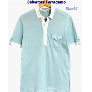 Salvatore Ferragamo ポロシャツ L 緑系