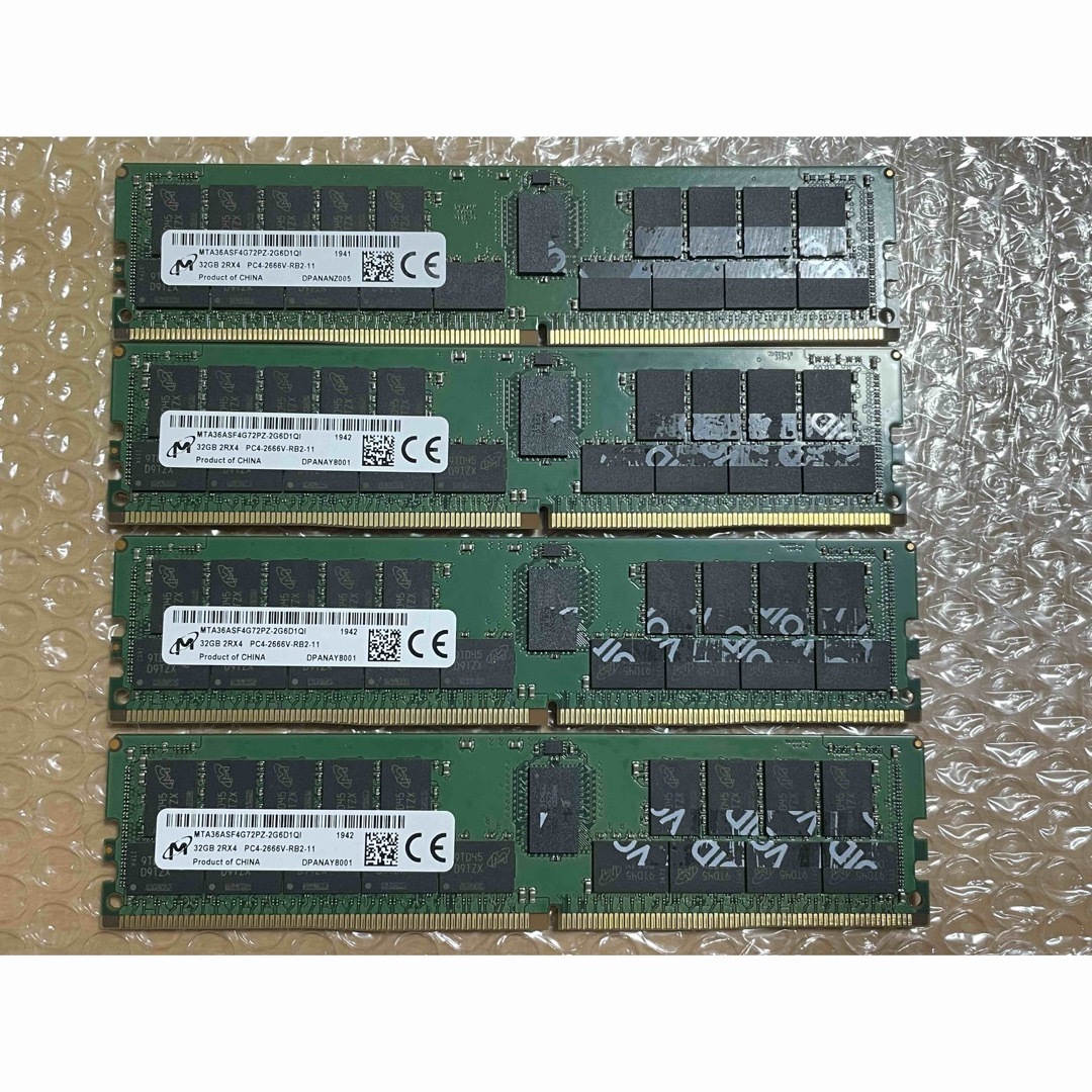 128GB(32GB× 4枚)DDR4-2666V