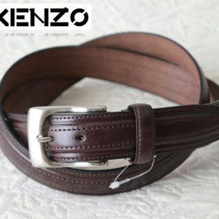 KENZO - 新品【ケンゾー】レザーベルト ビジネスベルト 紳士 茶