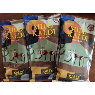 カルディ(KALDI)のKALDI　マイルドカルディ　200g入り3袋 中挽き　新品未使用(コーヒー)