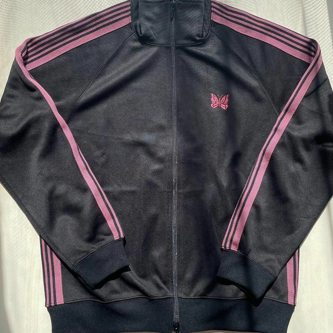 Needles Track Jacket XL BLACK × pink