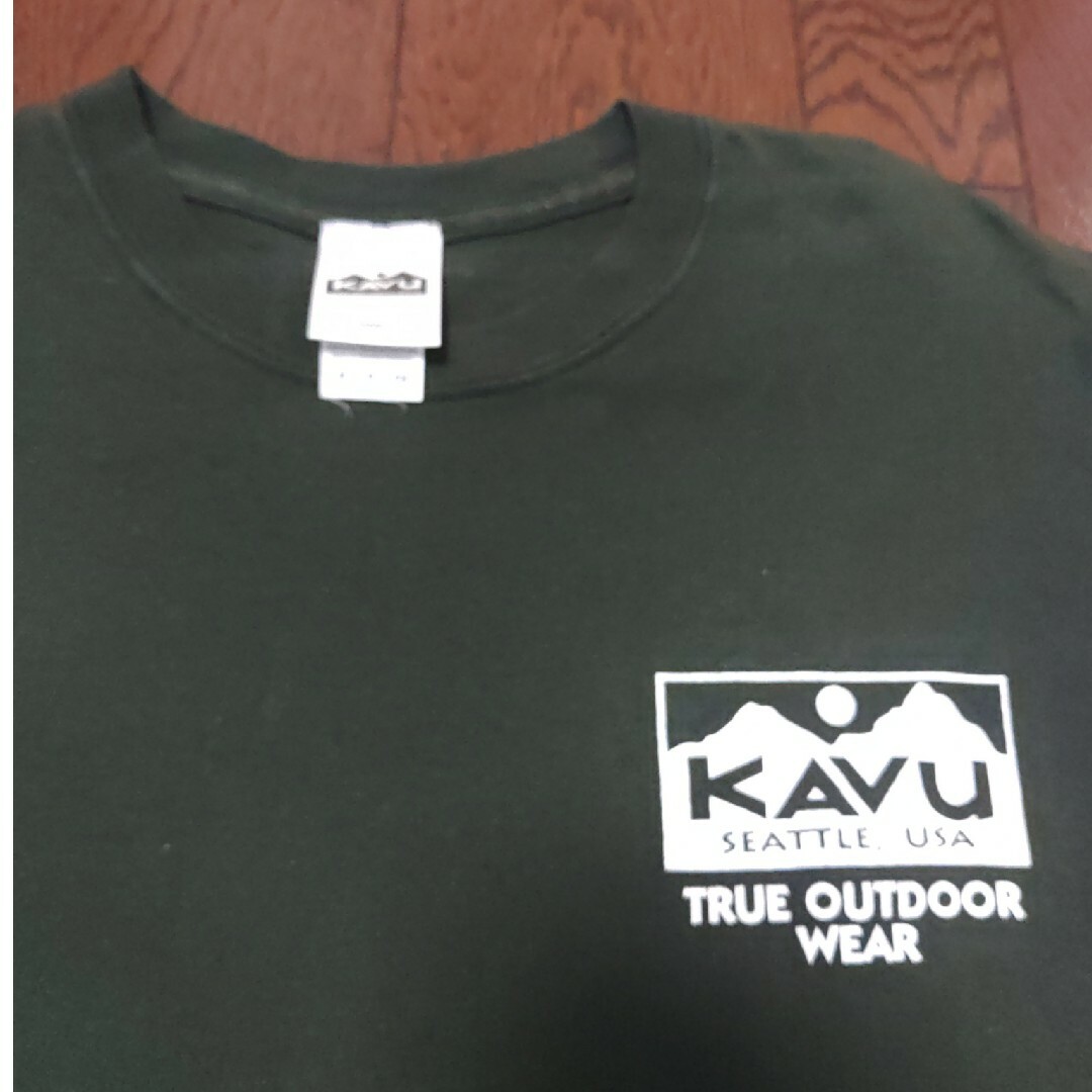 KAVU(カブー)のKAVU Tシャツ　S　緑　深緑 メンズのトップス(Tシャツ/カットソー(半袖/袖なし))の商品写真