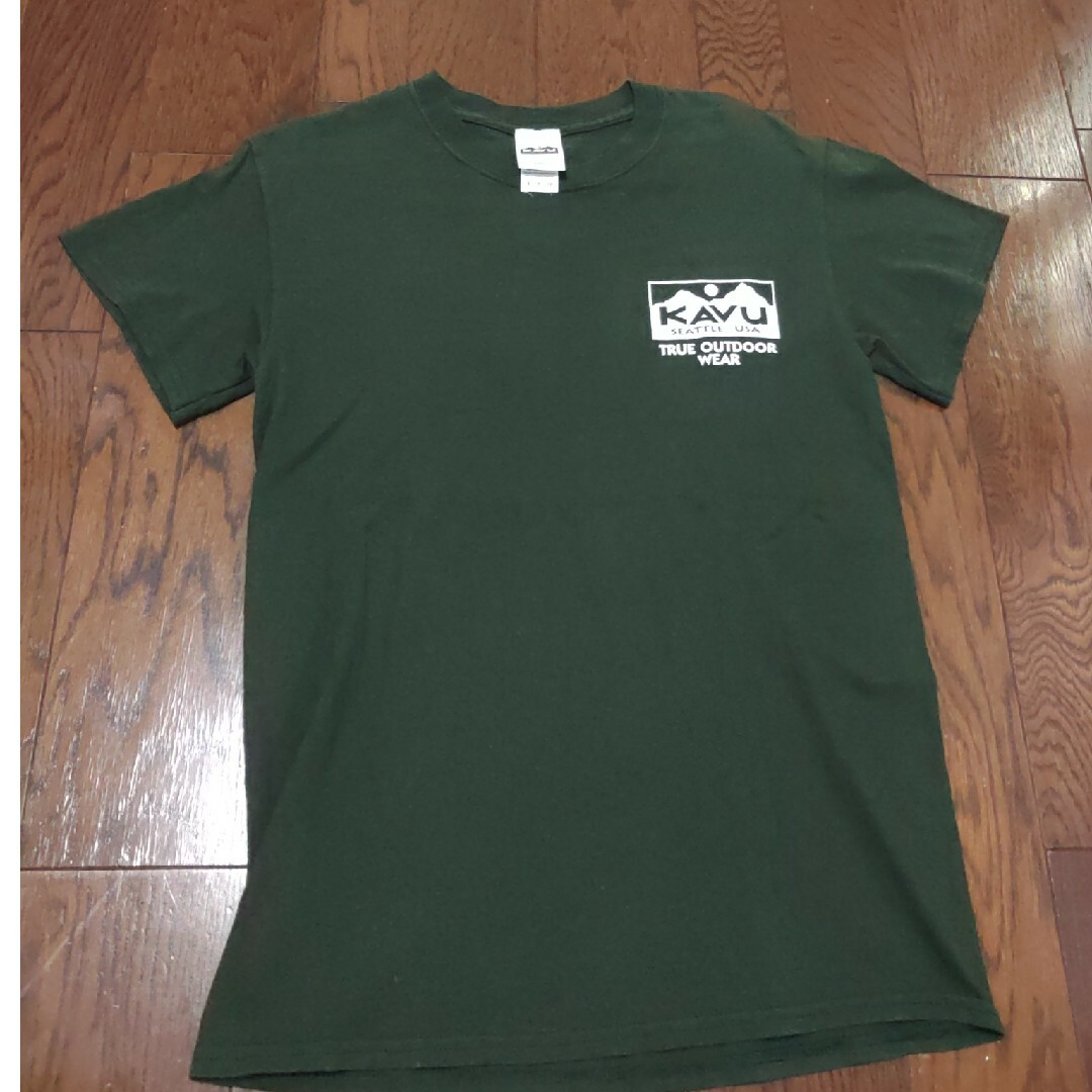 KAVU(カブー)のKAVU Tシャツ　S　緑　深緑 メンズのトップス(Tシャツ/カットソー(半袖/袖なし))の商品写真