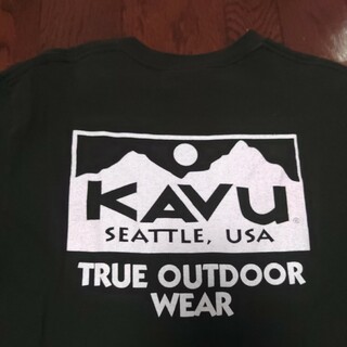 カブー(KAVU)のKAVU Tシャツ　S　緑　深緑(Tシャツ/カットソー(半袖/袖なし))