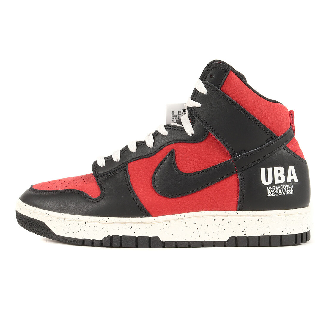 UNDERCOVER(アンダーカバー)のUNDERCOVER アンダーカバー スニーカー サイズ:28.0cm NIKE DUNK HIGH 1985 / U (DD9401-600) 21AW ジムレッド ブラック US10 黒 シューズ 靴 ブランド コラボ【メンズ】 メンズの靴/シューズ(スニーカー)の商品写真