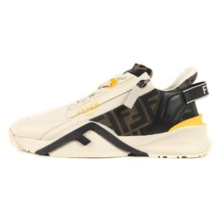 10SS01_美品 FENDI FLOW ロートップ スニーカー 6 1/2-