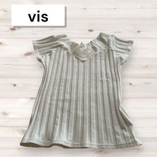 ヴィス(ViS)のレディーストップス　半袖　白　vis(Tシャツ(半袖/袖なし))