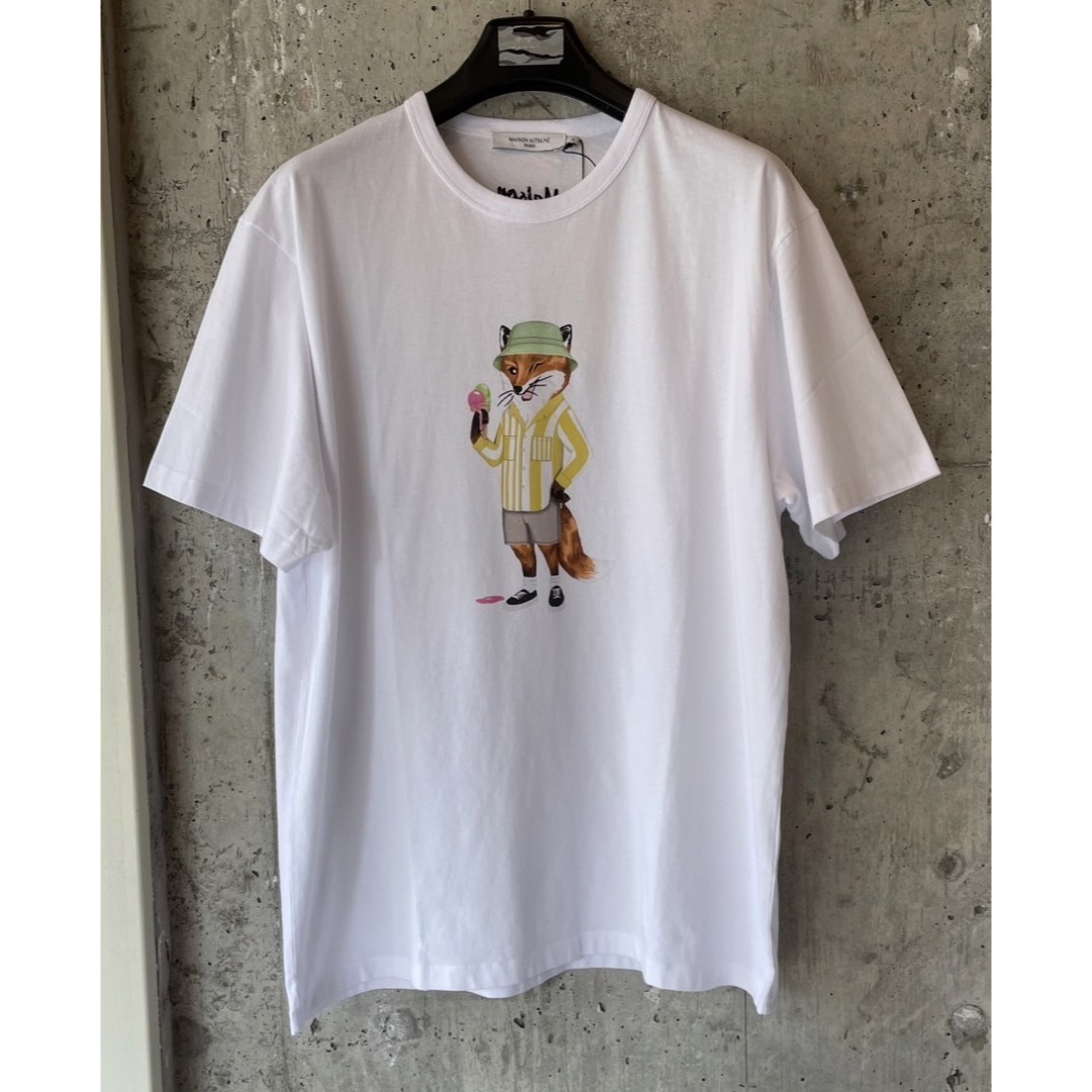 MAISONKITSUNEMAISON KITSUNE メゾンキツネ Tシャツ ホワイト XL