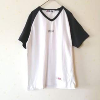 フィラ(FILA)のビンテージ⭐フィラ⭐ラグランスリーブTシャツ(Tシャツ(半袖/袖なし))