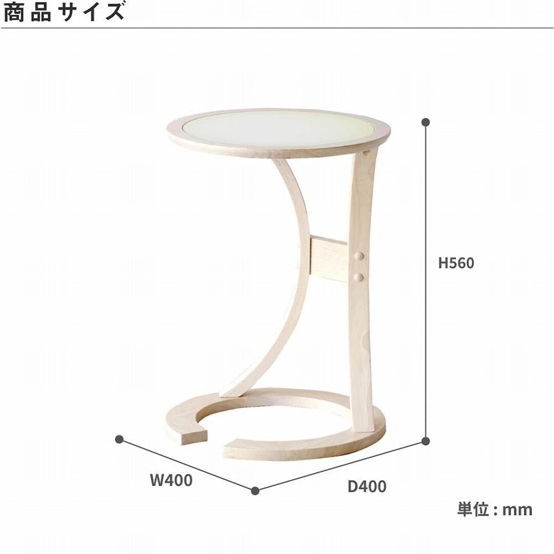 【色: ブラウン】市場 サイドテーブル Lotus 幅40x奥行40x高さ56c