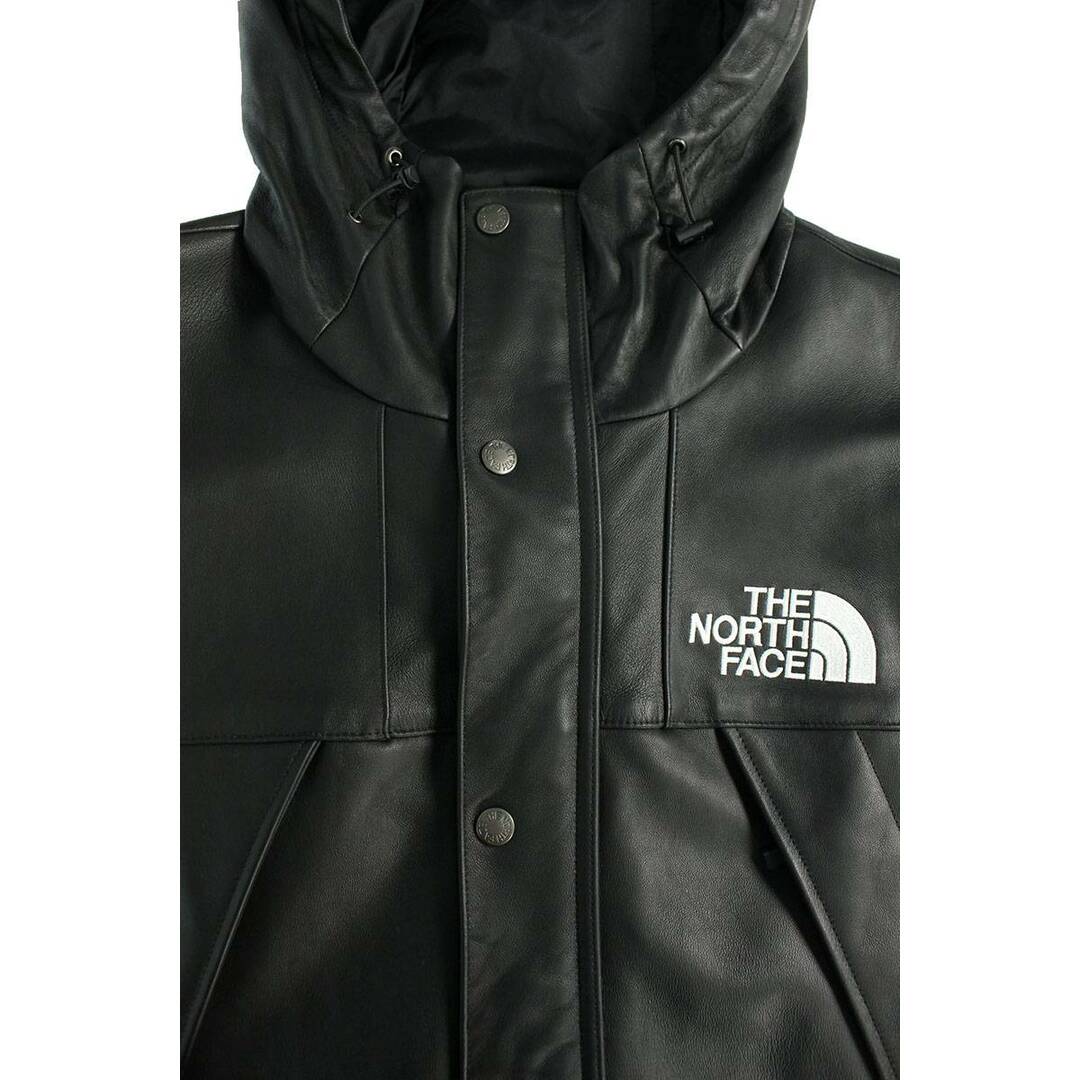 シュプリーム ×ノースフェイス THE NORTH FACE  18AW  Leather Mountain Parka レザーマウンテンレザージャケット メンズ S