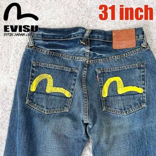 チェーンステッチ EVISU エビス エヴィス カモメ デニムジーンズ W31