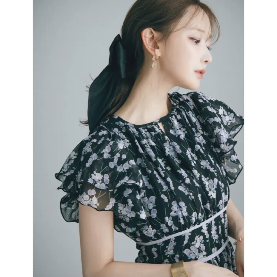 Crayme,(クレイミー)のCrayme, 3way Sleeve Flower Dress レディースのワンピース(ロングワンピース/マキシワンピース)の商品写真