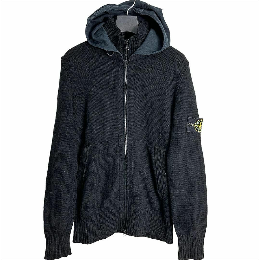 STONE ISLAND ストーンアイランド ウールニットジップパーカー - パーカー