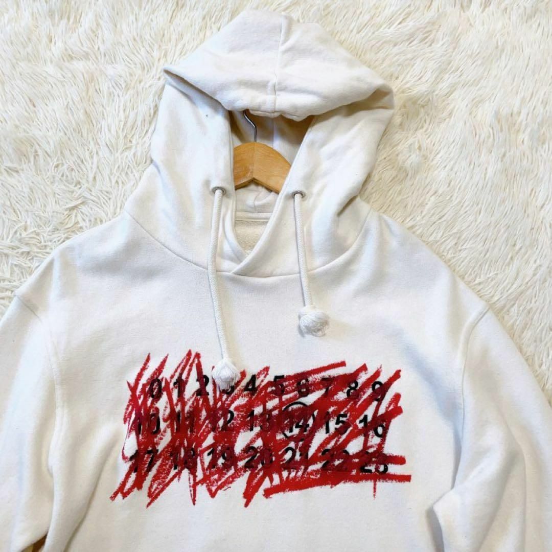 美品 Maison Margiela パーカー HOODIE オフホワイト 44