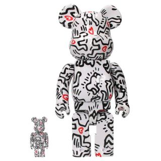 ベアブリック(BE@RBRICK)のベアブリック ×キースヘリング Keith Haring  Keith Haring #8 100% & 400% Set ベアブリック400% 100% セットフィギュア  メンズ 400% 100%(その他)